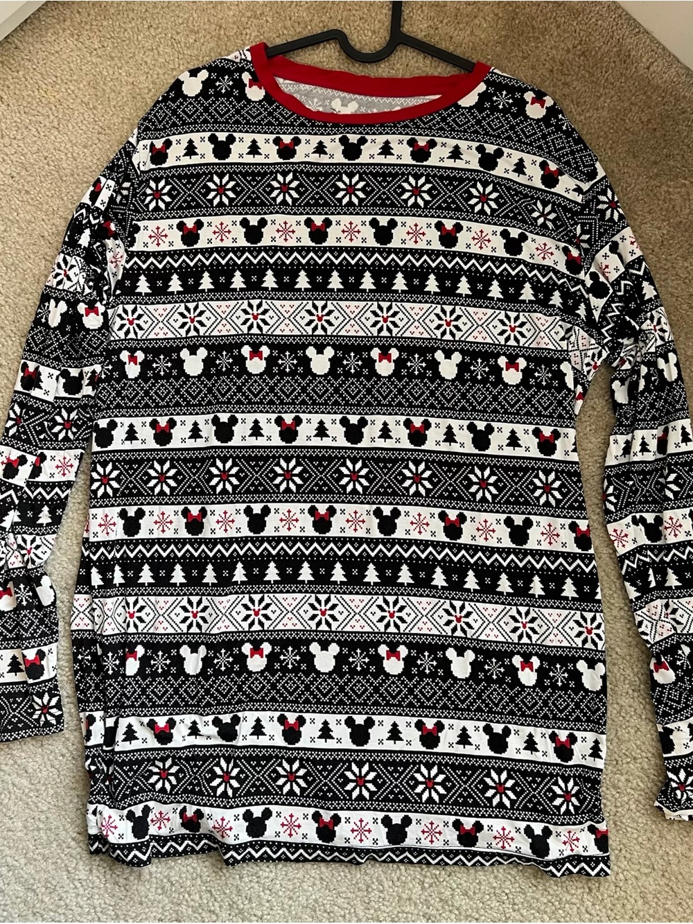 Little Sleepies Mickey Mouse Christmas Top